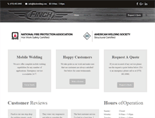 Tablet Screenshot of finchwelding.com